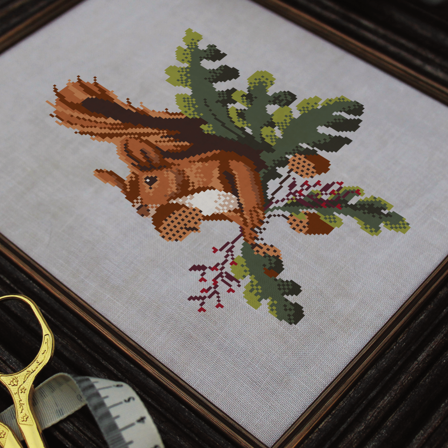 Diana Bloom Designs - In The Oak Leaves - Chart and/or Roxy Floss