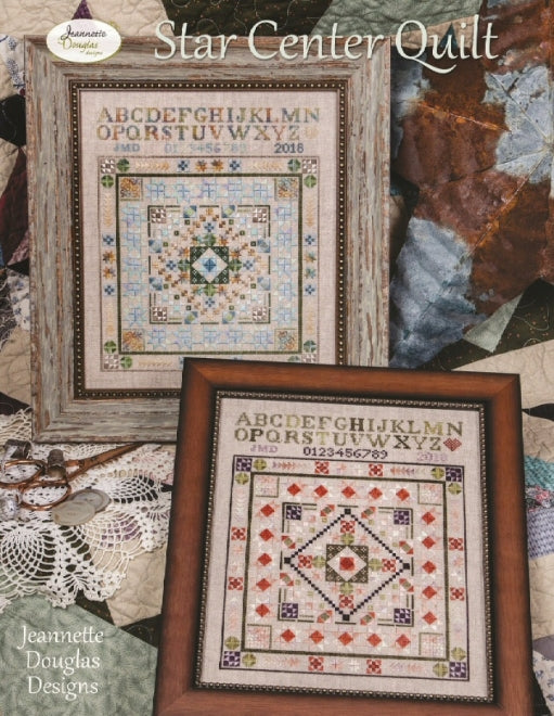 Jeannette Douglas Designs - Star Center Quilt - Chart and/or Floss