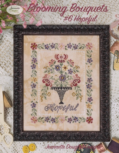 Jeannette Douglas Designs - Blooming Bouquets Series - Charts and/or Floss Packs