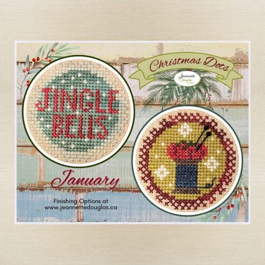Jeannette Douglas Designs - Christmas Dots: January - Booklet Chart