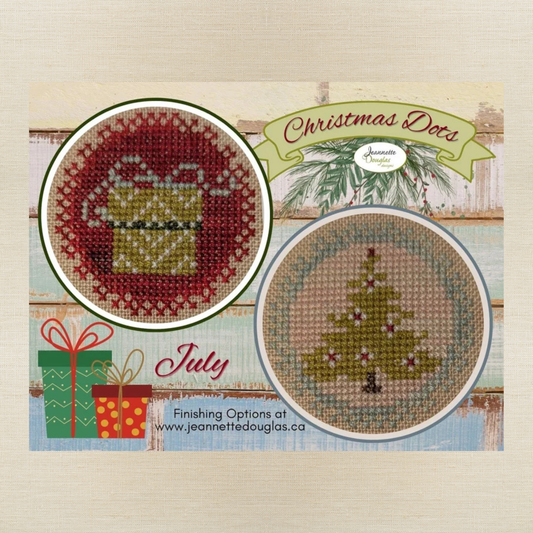 Jeannette Douglas Designs - Christmas Dots: July - Booklet Chart