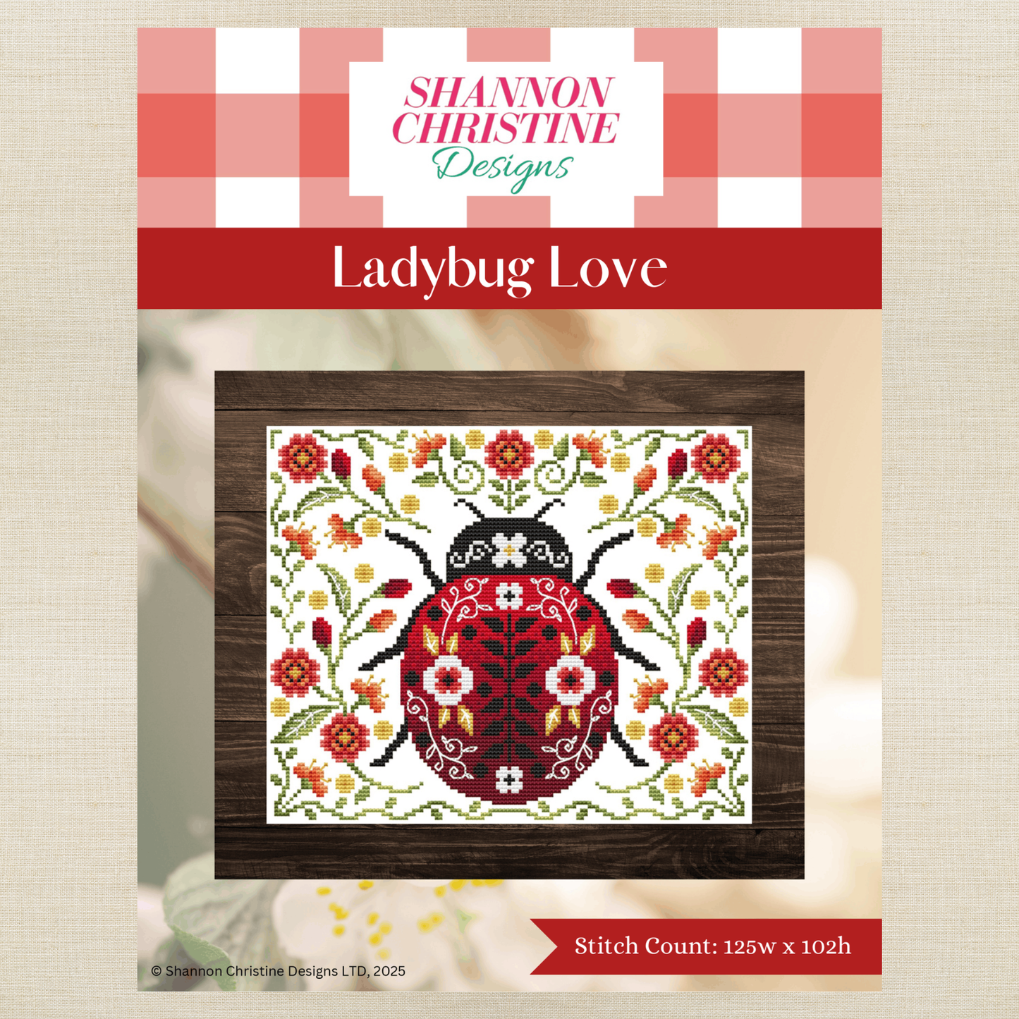 Shannon Christine Designs - Ladybug Love - Chart IH and/or Roxy Floss