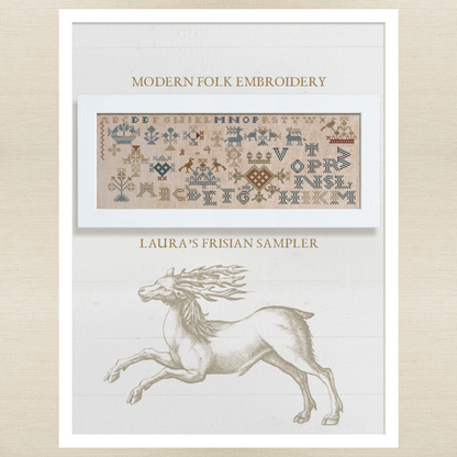 Modern Folk Embroidery - Laura's Frisian Sampler - Roxy Floss Pack