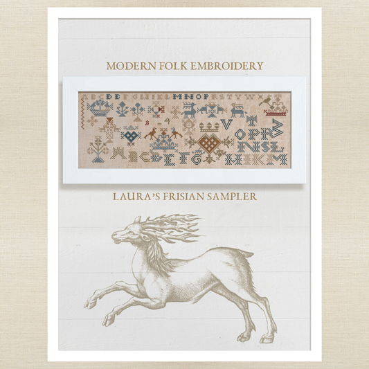 Modern Folk Embroidery - Laura's Frisian Sampler - Roxy Floss Pack