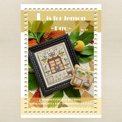 Yasmin's Made with Love - L is for Lemon - Chart IH and/or Roxy Floss Conversion