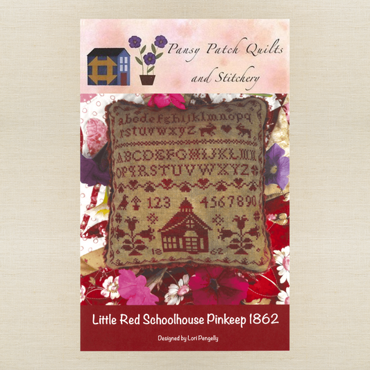 Pansy Patch Quilts and Stitchery - Little Red Schoolhouse Pinkeep - Booklet Chart