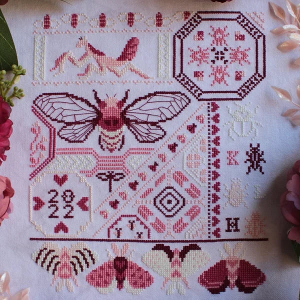 Sprouting Lupine - Love Bugs - Chart IH and/or Roxy Floss Conversion