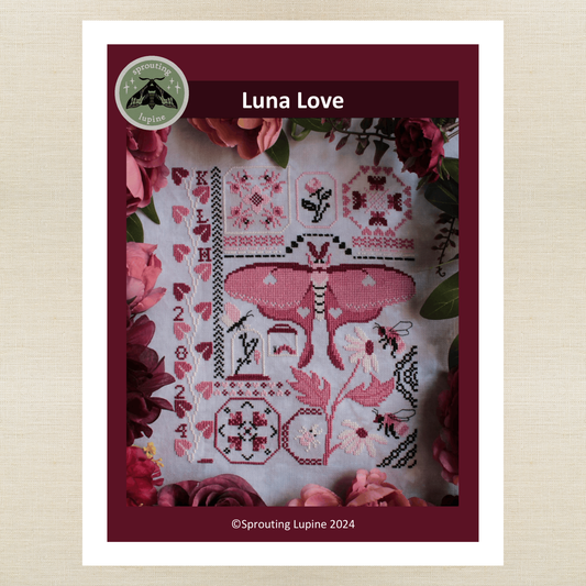Sprouting Lupine - Luna Love - Chart IH and/or Roxy Floss Conversion