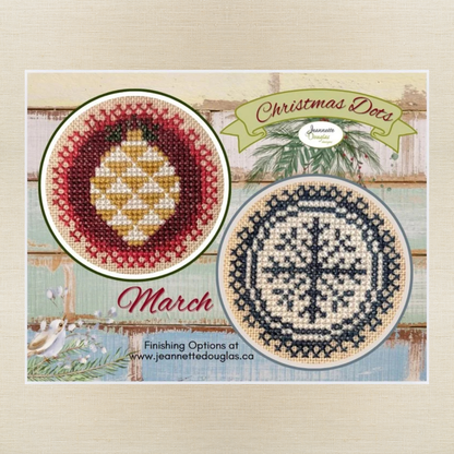 Jeannette Douglas Designs - Christmas Dots: March - Booklet Chart