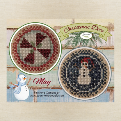 Jeannette Douglas Designs - Christmas Dots: May - Booklet Chart