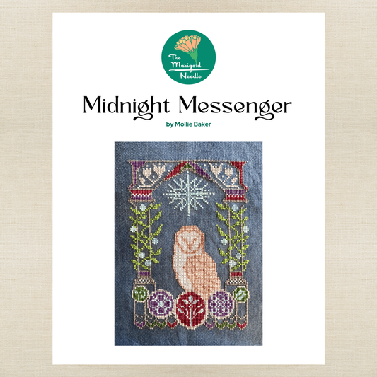 The Marigold Needle - Midnight Messenger - Booklet Chart IH and/or Roxy Floss Co Floss
