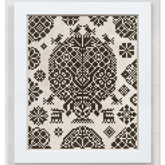 Modern Folk Embroidery - A Mini Vierlande Style Sampler - Booklet Chart