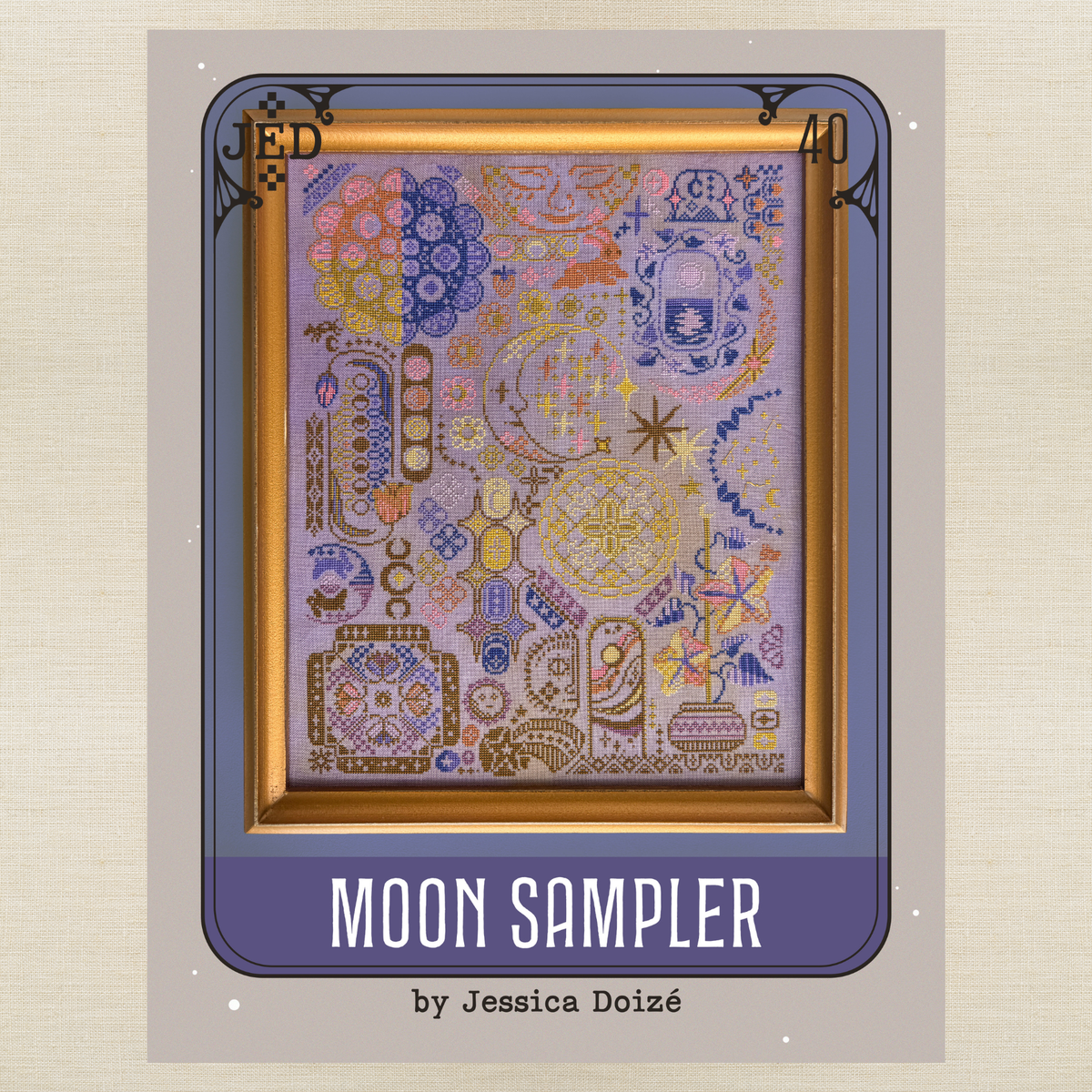 JEDxStitch - Moon Sampler - Booklet Chart IH and/or Roxy Floss Co Floss