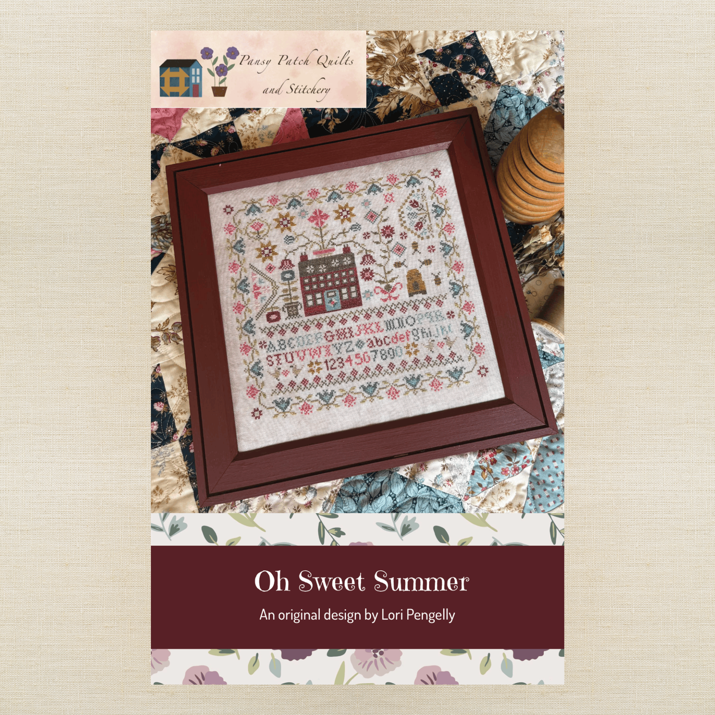 Pansy Patch Quilts and Stitchery - Oh Sweet Summer - Cross Stitch Chart IH and/or Roxy Floss Co Threads