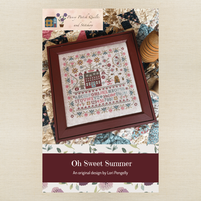 Pansy Patch Quilts and Stitchery - Oh Sweet Summer - Cross Stitch Chart IH and/or Roxy Floss Co Threads