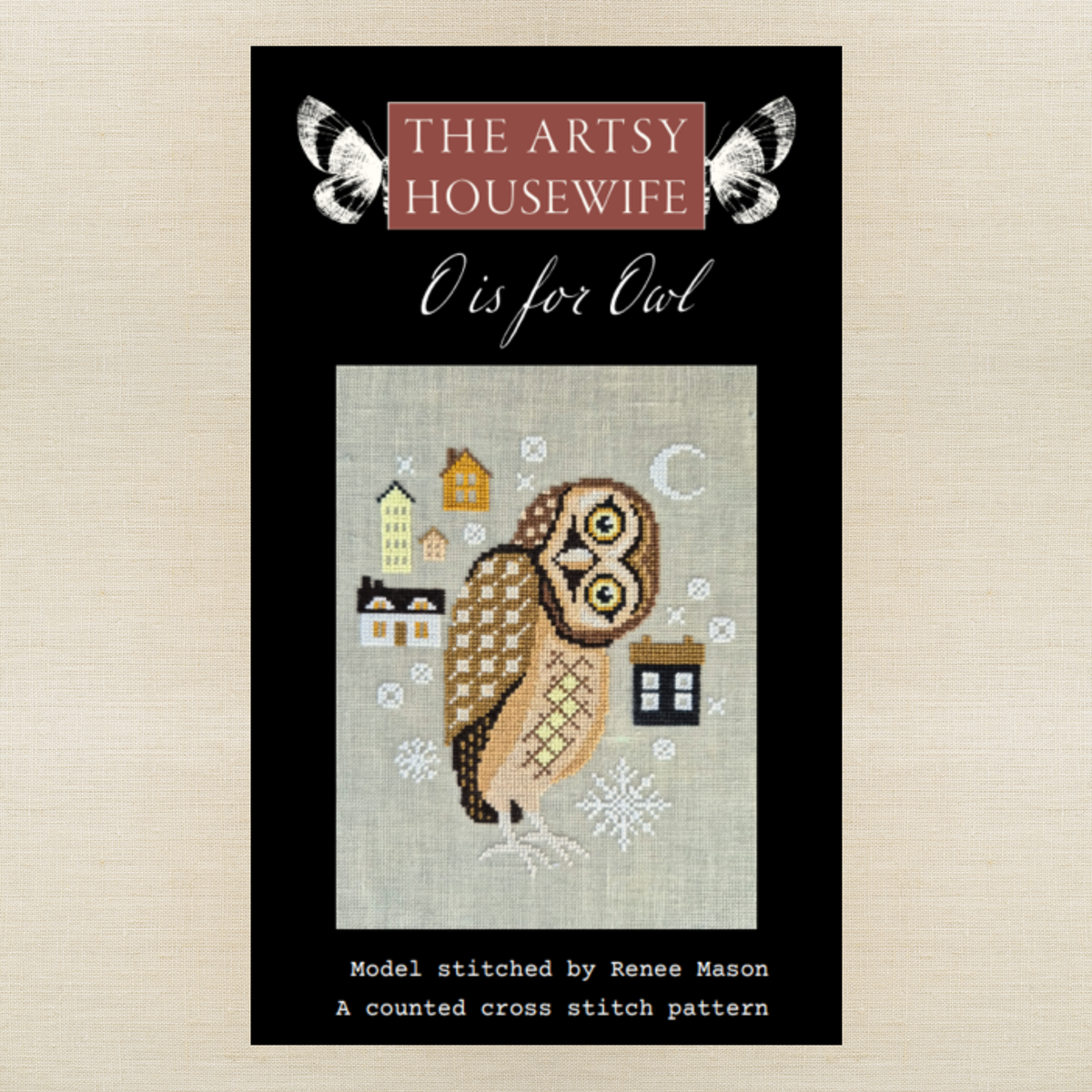 The Artsy Housewife - O is for Owl - Chart IH and/or Roxy Floss Conversion