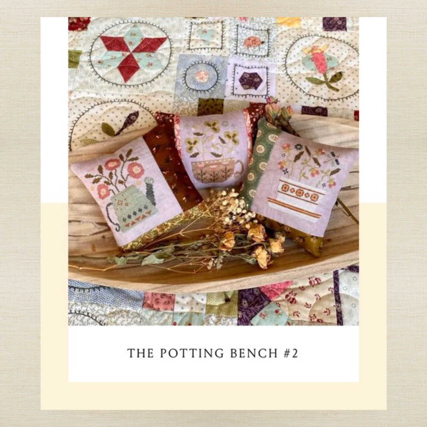 Blueberry Ridge Design - The Potting Bench #2 - Cross Stitch Chart and/or Roxy Floss Co Threads