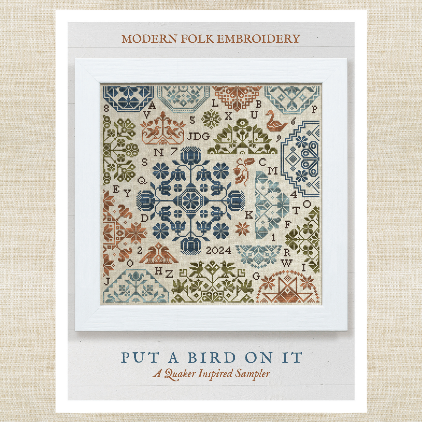 Modern Folk Embroidery - Put A Bird On It - Booklet Chart