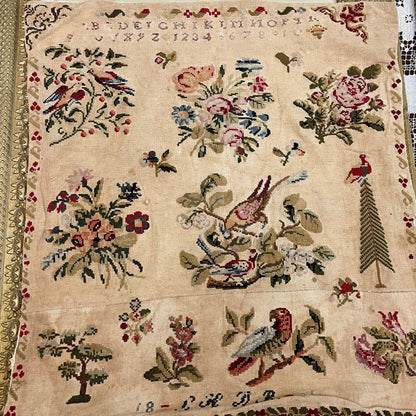 1897 Schoolhouse Samplers - The Quiet of a Nest - Part 5 of 5 -  Physical Chart and/or Roxy Floss