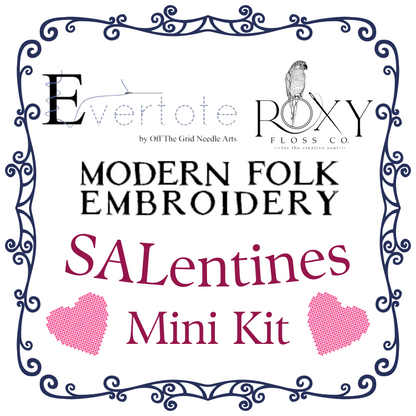 Evertote, Modern Folk Embroidery, and Roxy Floss Co. SALentines Mini Kit 2024