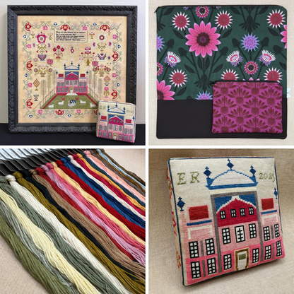 Maximum Cross Stitch, Evertote, and Roxy Floss Co - Jane Wood 1853 (Sampler September 2025)- Full Kit