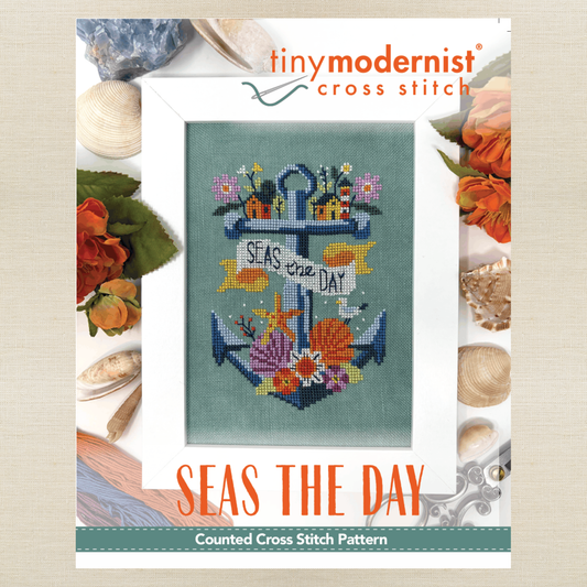 Tiny Modernist - Seas the Day - Chart IH and/or Roxy Floss Conversion