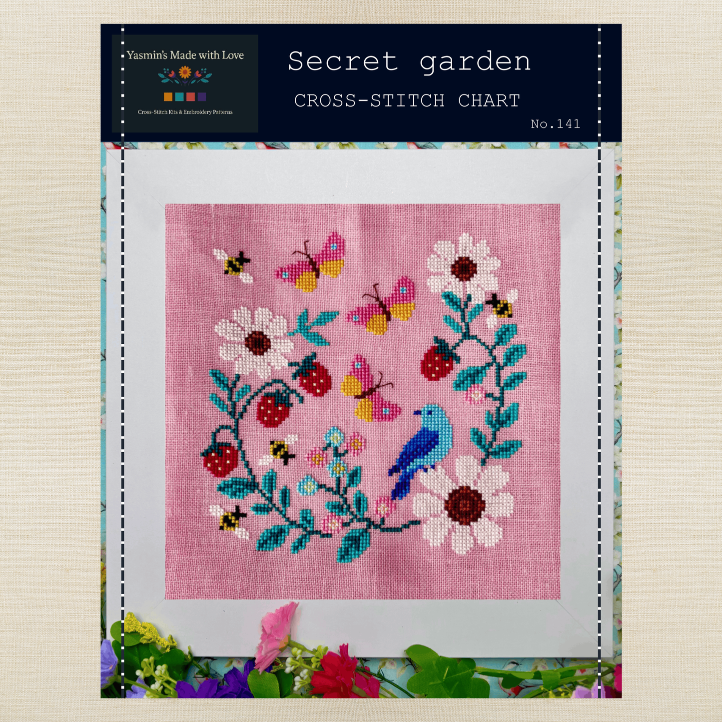 Yasmin's Made with Love - Secret Garden - Chart IH and/or Roxy Floss Conversion