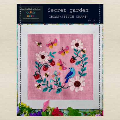 Yasmin's Made with Love - Secret Garden - Chart IH and/or Roxy Floss Conversion