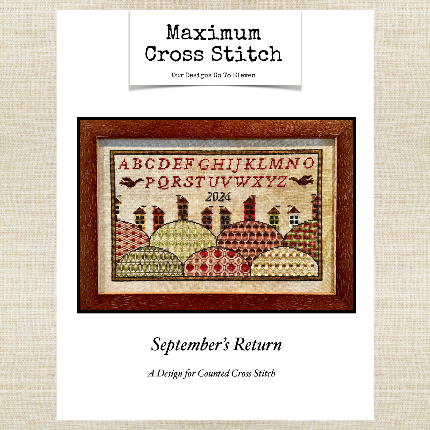 Maximum Cross Stitch, Evertote, Roxy Floss Co, and Timber Yarns - Sampler September 2024 - Basic Cross Stitching Kit (Original Sampler)