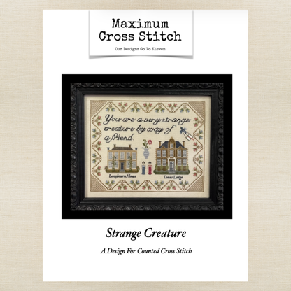 Maximum Cross Stitch - Strange Creature (Sampler September 2026)- Booklet Chart IH and/or Roxy Floss