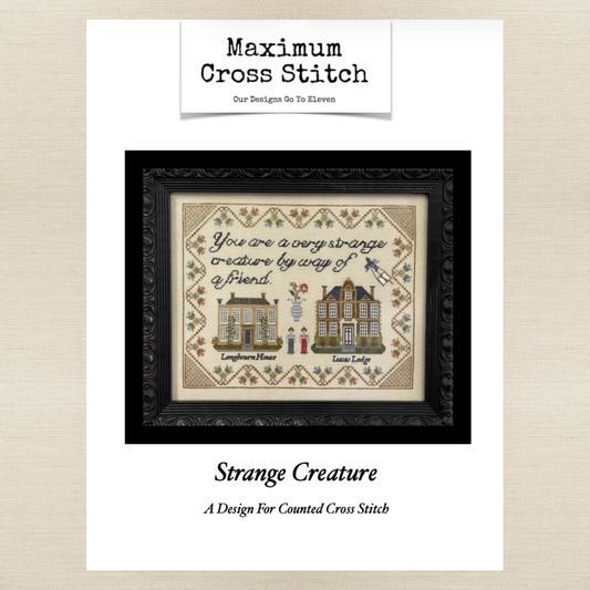 Maximum Cross Stitch - Strange Creature (Sampler September 2026)- Booklet Chart IH and/or Roxy Floss