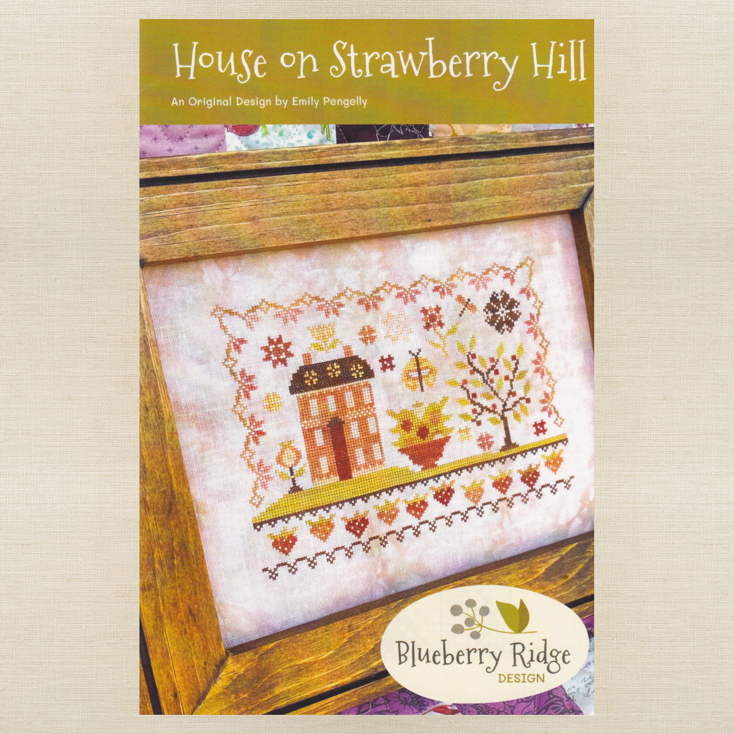 Blueberry Ridge Design - House on Strawberry Hill - Cross Stitch Chart and/or Roxy Floss Co Threads