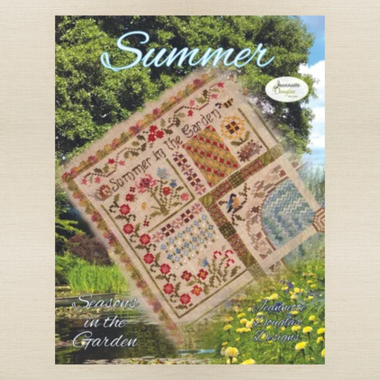 Jeannette Douglas Designs - Seasons in the Garden: Summer - Booklet Chart and/or Embellishments