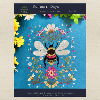 Yasmin's Made with Love - Summer Days - Chart IH and/or Roxy Floss Conversion