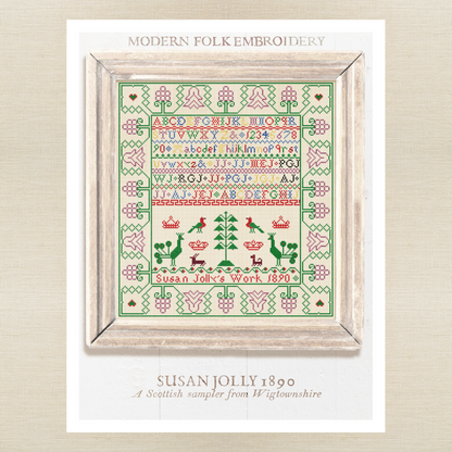 Modern Folk Embroidery - Susan Jolly 1890 - Booklet Chart