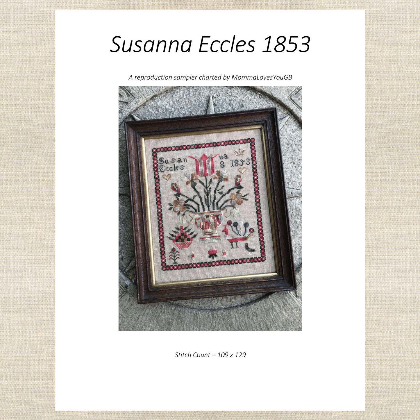 MommaLovesYouGB  - Susanna Eccles 1853 - Roxy Floss Conversion