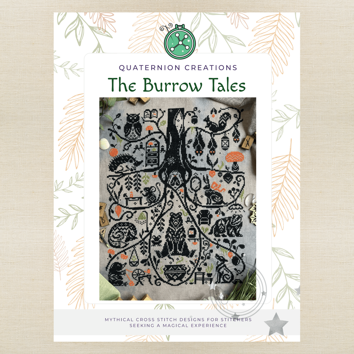 Quaternion Creations - The Burrow Tales - Chart IH and/or Roxy Floss Conversion