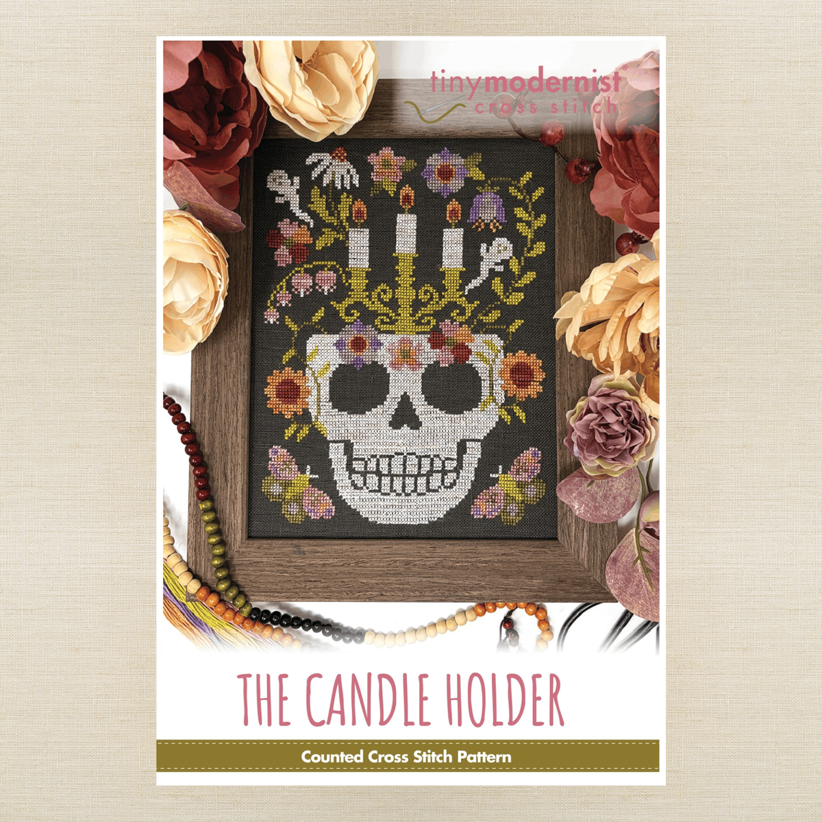 Tiny Modernist - The Candle Holder - Chart IH and/or Roxy Floss Conversion