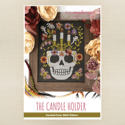Tiny Modernist - The Candle Holder - Chart IH and/or Roxy Floss Conversion