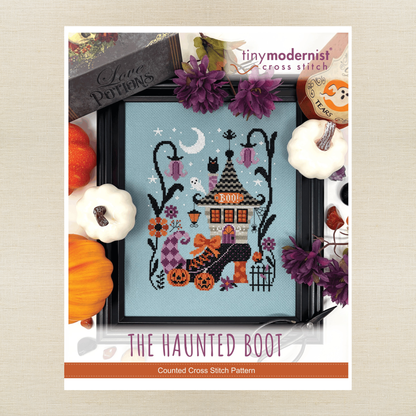 Tiny Modernist - The Haunted Boot - Chart IH and/or Roxy Floss Conversion