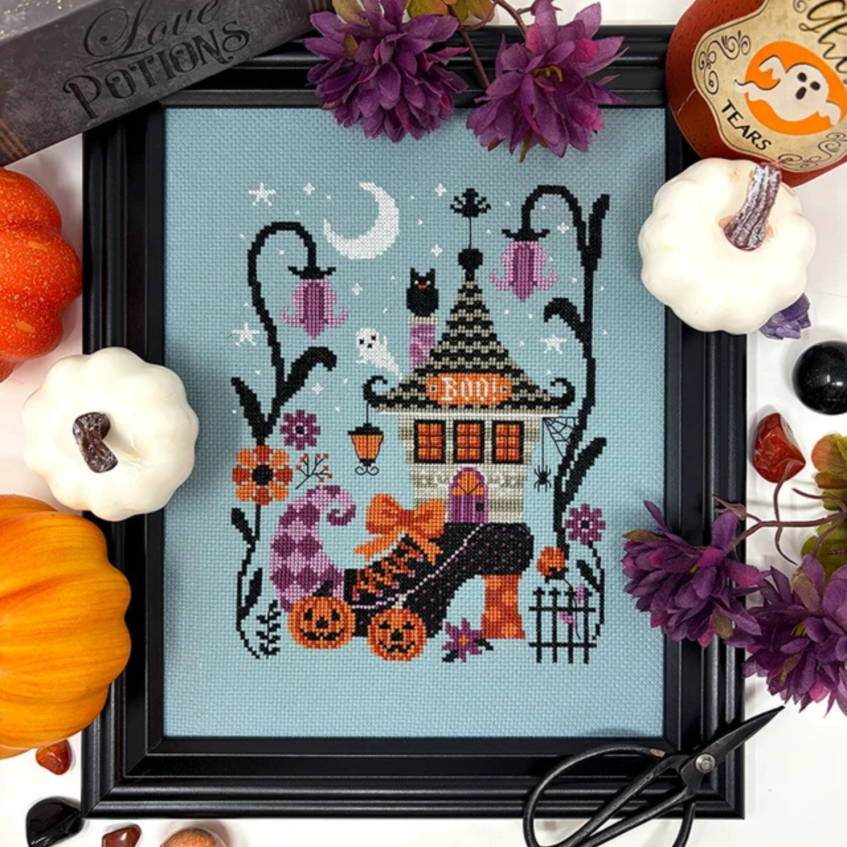 Tiny Modernist - The Haunted Boot - Chart IH and/or Roxy Floss Conversion