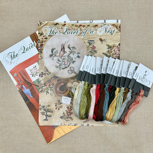 1897 Schoolhouse Samplers - The Quiet of a Nest - Part 5 of 5 -  Physical Chart and/or Roxy Floss