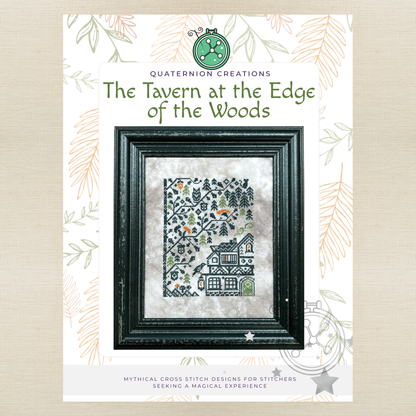 Quaternion Creations - The Tavern at the Edge of the Woods - Chart IH and/or Roxy Floss Conversion