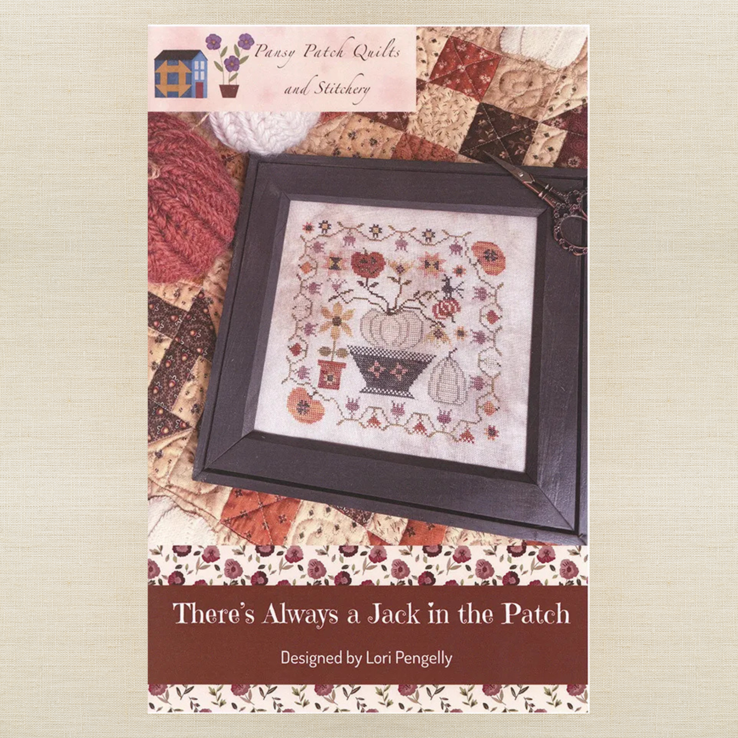 Pansy Patch Quilts and Stitchery - There's Always a Jack in the Patch - Cross Stitch Chart and/or Roxy Floss Co Threads