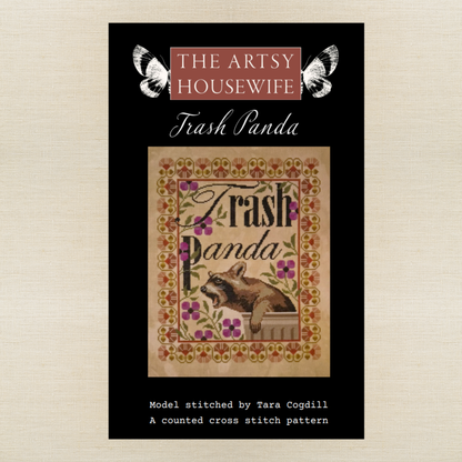 PRE ORDER - The Artsy Housewife - Trash Panda - Chart IH and/or Roxy Floss Conversion