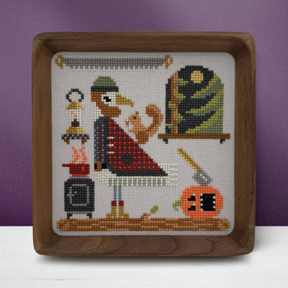 PRE ORDER - Boomerang Stitches - Trick or Tweet: Lloyd - Cross Stitch Chart IH and/or Roxy Floss Co Threads