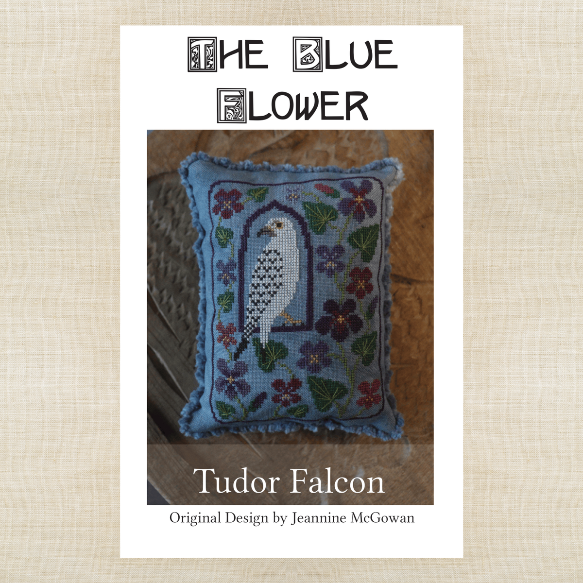 The Blue Flower - Tudor Falcon - Booklet Chart IH and/or Roxy Floss Conversion