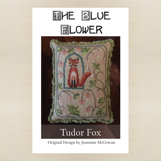 The Blue Flower - Tudor Fox - Booklet Chart IH and/or Roxy Floss Conversion
