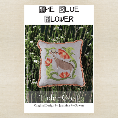 The Blue Flower - Tudor Goat - Booklet Chart IH and/or Roxy Floss Conversion