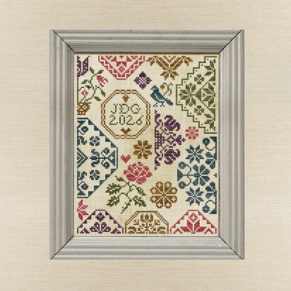Modern Folk Embroidery - The Quick Quaker - Booklet Chart IH and/or Roxy Floss